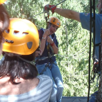 Adrena Line Zipline Adventure Tours - I'm a bit.....concerned - Ziplining Near Me - Sooke, British Columbia