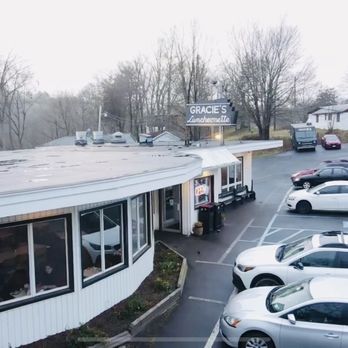 Gracie's Luncheonette - Front and Parking lot - American Near Me - Leeds, New York Gracie's Luncheonette - Front and Parking lot - American Near Me - Leeds, New York