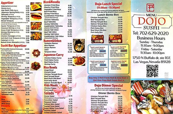 Menu photo 7 DOJO SUSHI Las Vegas, NV Menu photo 7 DOJO SUSHI Las Vegas, NV