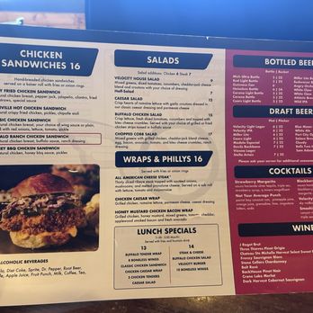 Velocity Bar + Kitchen - Menu - American Near Me - Purcellville, Virginia Velocity Bar + Kitchen - Menu - American Near Me - Purcellville, Virginia