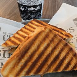 Chaiiwala Of London - Vegetarian sandwich & small chai