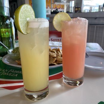 Tacombi - Pineapple margarita and Watermelon margarita happy hour $9 each - Tacos Near Me - Westbury, New York