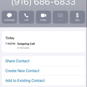 Umai Bar & Grill - Time stamp of call and duration - Japanese Near Me - Elk Grove, California
