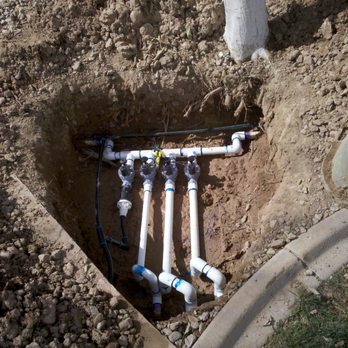 Dave's Sprinkler Repair - new valves before burial - Irrigation Near Me Dave's Sprinkler Repair - new valves before burial - Irrigation Near Me