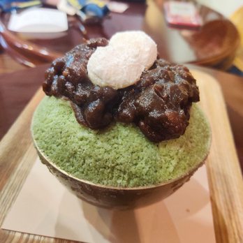 Okrumong - Green Snow Bowl with Red Bean - Desserts Near Me - Torrance, California Okrumong - Green Snow Bowl with Red Bean - Desserts Near Me - Torrance, California