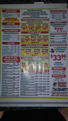 Menu photo 3 Riverview's Pizza Place Riverview, MI Menu photo 3 Riverview's Pizza Place Riverview, MI