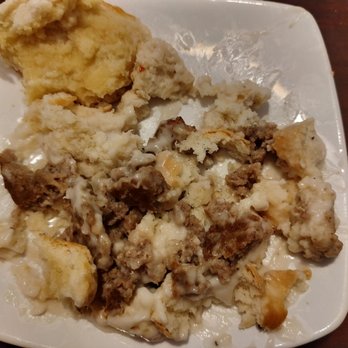 Brick House Diner - Cream gravy I had to mix with a sausage patty. Unappetizing. - Diners Near Me - Midlothian, Virginia