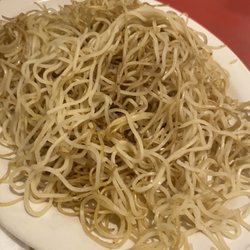 China Hut - the gross, dry, crunchy cold noodles she brought as a replacement for the wrong noodles