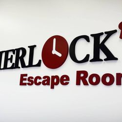 Sherlock's Escape Rooms - Logo wall