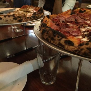 Area Four - Margarita pizza w/chicken & The Carnivore: YUM! - Pizza Near Me - Cambridge, Massachusetts