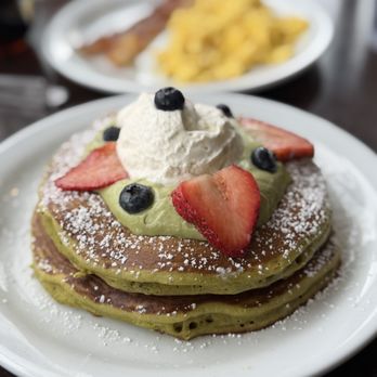 Aragon House Cafe - Matcha pancakes - Breakfast & Brunch Near Me - Bellflower, California Aragon House Cafe - Matcha pancakes - Breakfast & Brunch Near Me - Bellflower, California
