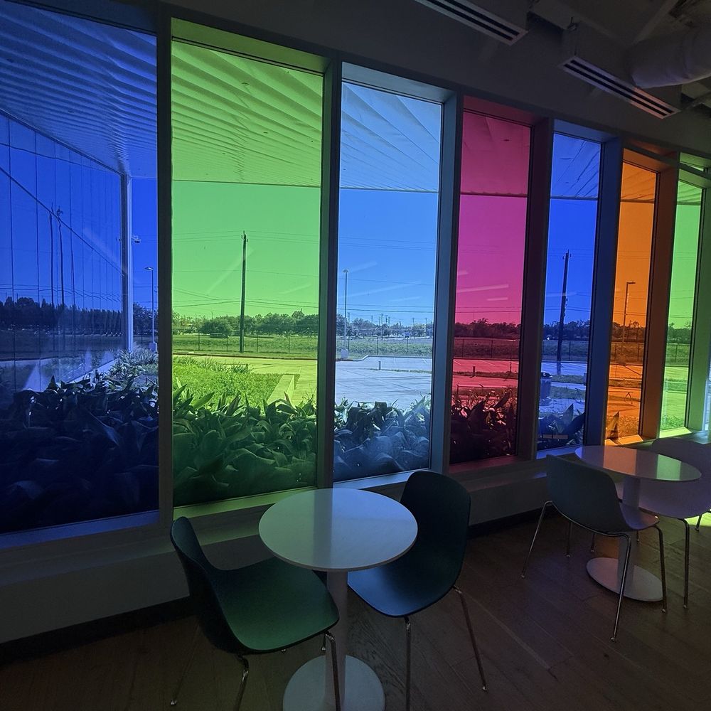 Shannon Walker Library - Colorful windows !!! - Libraries Near Me - Houston, Texas