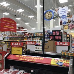 Back side of store