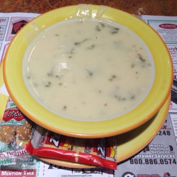 Lenape Valley Diner - This is a CUP of their Greek lemon chicken soup. You could swim in a bowl and it would be a full meal. Great soup but only Monday - Diners Near Me - Oakland, New Jersey Lenape Valley Diner - This is a CUP of their Greek lemon chicken soup. You could swim in a bowl and it would be a full meal. Great soup but only Monday - Diners Near Me - Oakland, New Jersey
