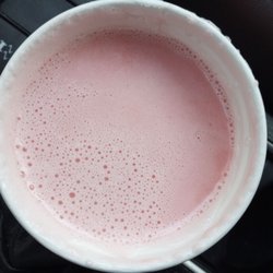Circle K - Medium Candy Cane White Hot Chocolate. It's pink! Lol. $1.29