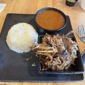 Bocao Bakery & Restaurant - Roast pork,(pernil) , white rice and beans! - Steakhouses Near Me - Clearwater, Florida