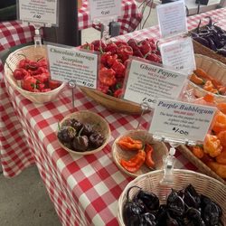 Ann Arbor Farmers Market - Variety of chilies