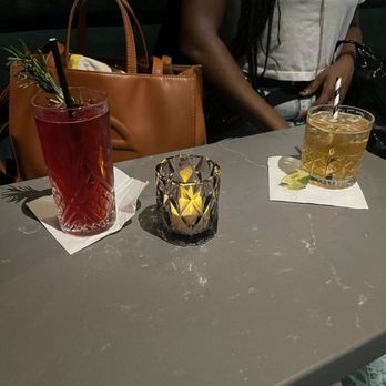 Town Bar and Lounge - Cocktails and high tables near bar. - Lounges Near Me - Oakland, California