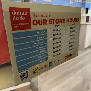 Donair Dude - Business hours~ (April 2026) - Mediterranean Near Me - Vancouver, British Columbia