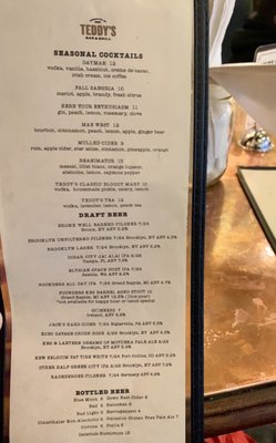 Menu photo 4 Teddy's Bar & Grill Brooklyn, NY