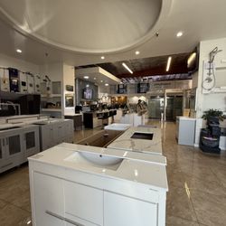 Explore our South El Monte showroom, featuring premium vanities, sinks, shower systems & kitchen fixtures