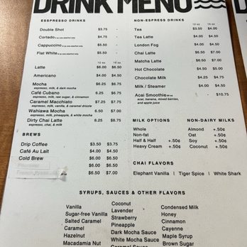 Surfers Coffee Kaka'ako - Menu - Coffee & Tea Near Me - Honolulu, Hawaii Surfers Coffee Kaka'ako - Menu - Coffee & Tea Near Me - Honolulu, Hawaii