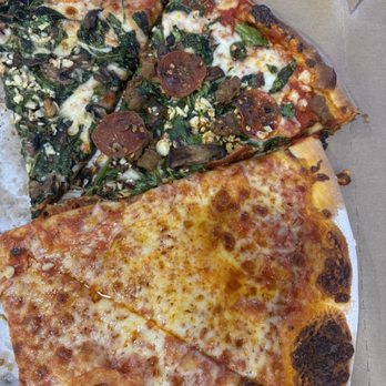 Boston's North End Pizza Bakery - Three different pizza slices - Pizza Near Me - Aiea, Hawaii Boston's North End Pizza Bakery - Three different pizza slices - Pizza Near Me - Aiea, Hawaii