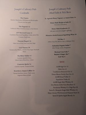 Menu photo 2 Joseph's Culinary Pub Santa Fe, NM Menu photo 2 Joseph's Culinary Pub Santa Fe, NM