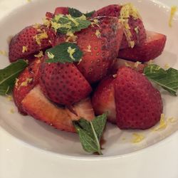 Strawberries with saba