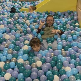 Ball pit in younger section. Ball pit in younger section.