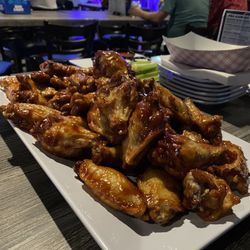 Stix Oldsmar - 50 wings. They only allow you to choose one sauce. Good though!