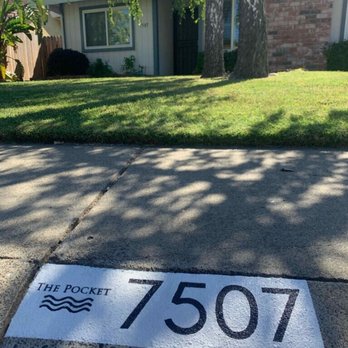 Sac Curb Painting - Painted curb - Painters Near Me
