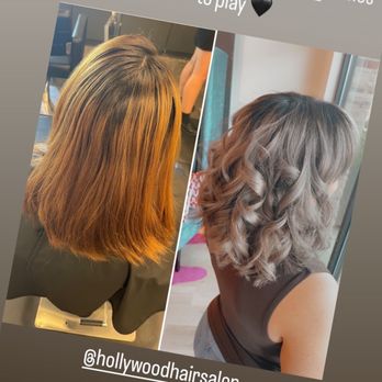 Hollywood Hair - Before and after look for my grey color - Hair Salons Near Me - Shiloh, Illinois Hollywood Hair - Before and after look for my grey color - Hair Salons Near Me - Shiloh, Illinois