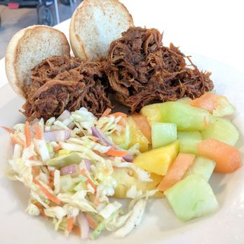 Café Phipps - Pulled pork sliders w/side of fruit and coleslaw - Sandwiches Near Me - Pittsburgh, Pennsylvania