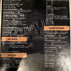 Dupont Bar & Grill - Menu