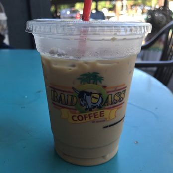 Bad Ass Coffee - Specialty decaf latte in macaroon (coconut and vanilla)  amazing! - Coffee & Tea Near Me - Lahaina, Hawaii