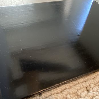 Flooring & Refinishing Guru - Sanded incorrectly.  Stain leaked onto the carpet. - Flooring Near Me