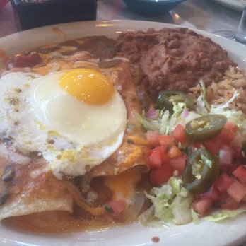 Chuy's - Cheese enchiladas with an egg added at my request. Very good. - Tex-Mex Near Me - Columbus, Ohio