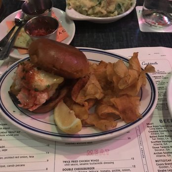 BeetleCat - $30 Lobster roll. Great, but a little too much mayo. Chips were surprisingly good. - Seafood Near Me - Atlanta, Georgia BeetleCat - $30 Lobster roll. Great, but a little too much mayo. Chips were surprisingly good. - Seafood Near Me - Atlanta, Georgia