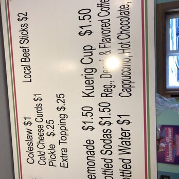 The Filling Station - The menus - Ice Cream & Frozen Yogurt Near Me - Butternut, Wisconsin