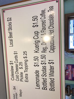 Menu photo 2 The Filling Station Butternut, WI