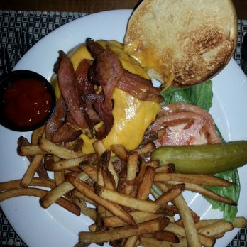 Smuggler Jack's - Bacon Cheddar Burger with Fries - Seafood Near Me - Massapequa, New York Smuggler Jack's - Bacon Cheddar Burger with Fries - Seafood Near Me - Massapequa, New York