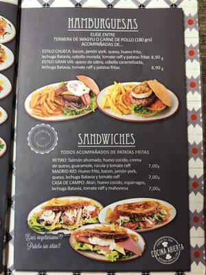 Menu photo 5 La Española Madrid, M Menu photo 5 La Española Madrid, M