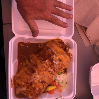 Papagayos - El Gordo burrito. Hand for size reference. I could eat this everyday! So good!!!!! - Mexican Near Me - Lake Arrowhead, California Papagayos - El Gordo burrito. Hand for size reference. I could eat this everyday! So good!!!!! - Mexican Near Me - Lake Arrowhead, California