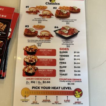 Angry Chickz - Spice level - Chicken Shop Near Me - Bakersfield, California