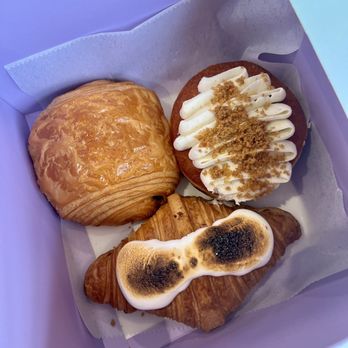 Layered Croissanterie - Pain au chocolat, pumpkin spice donut, sweet potato croissant - Coffee & Tea Near Me - Raleigh, North Carolina Layered Croissanterie - Pain au chocolat, pumpkin spice donut, sweet potato croissant - Coffee & Tea Near Me - Raleigh, North Carolina