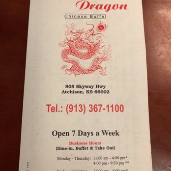 Young Dragon Chinese Restaurant - the menu - Chinese Near Me - Atchison, Kansas