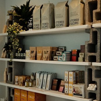dialog - a shelf of coffee beans and coffee bags - Coffee & Tea Near Me - Phoenix, Arizona