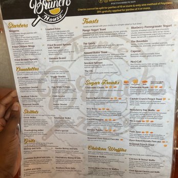 Avenue Brunch House - Menu front - Breakfast & Brunch Near Me - Dearborn, Michigan