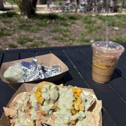Vanilla Latte and Chicken Nachos Vanilla Latte and Chicken Nachos